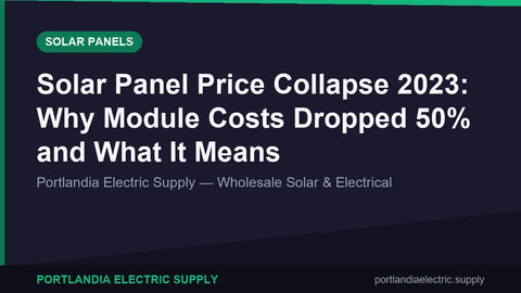 Solar Panel Price Collapse 2023: Why Module Costs Dropped 50% and What It Means