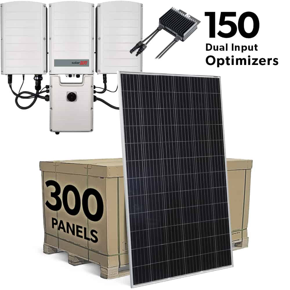 Commercial 135.0 kW 480V Three Phase Gridtie System for 300 Astronergy 72 Cell Module