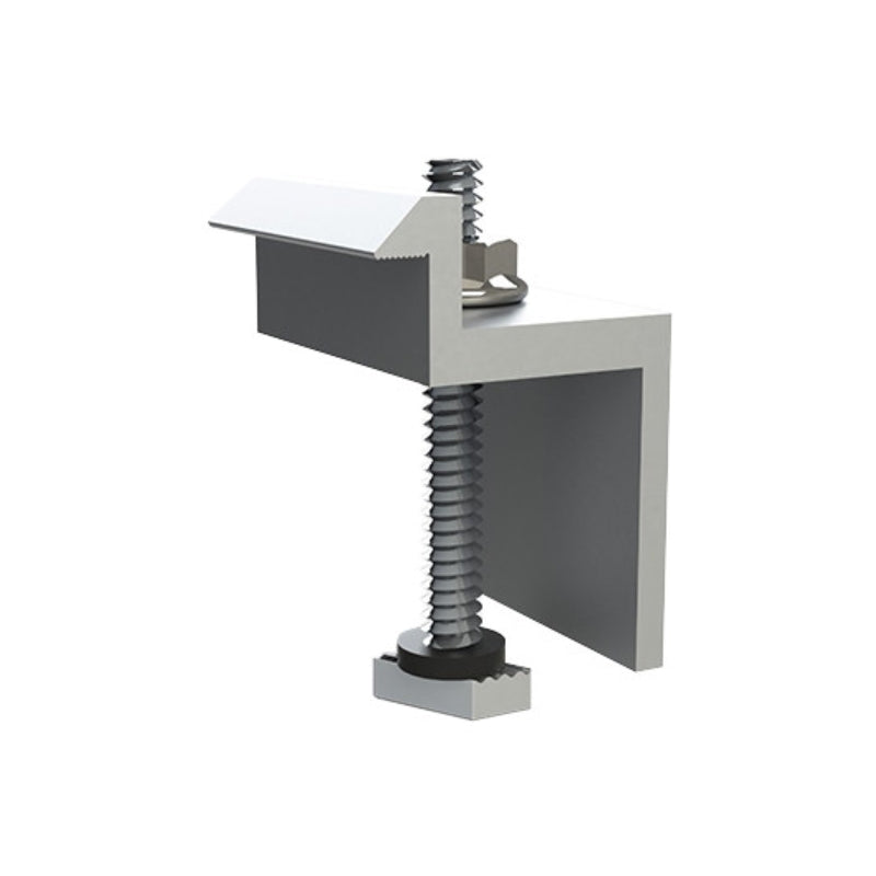 Unirac SM End Clamp – Clear Aluminum Solar Mounting Clamp 302021C