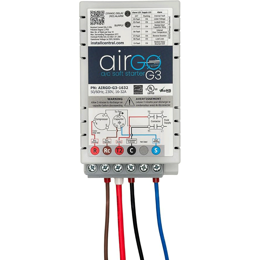 AIRGO G3 16–32A Soft Start Controller for HVAC Systems, Up to 7 Ton