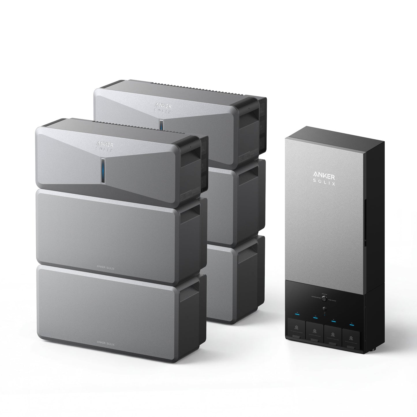 Anker SOLIX B17E114D 2-Set E10 Automatic Backup Kits | 24kWh LiFePO4 Battery | 10-30kW Turbo Output | Smart Grid & Storm-Guard