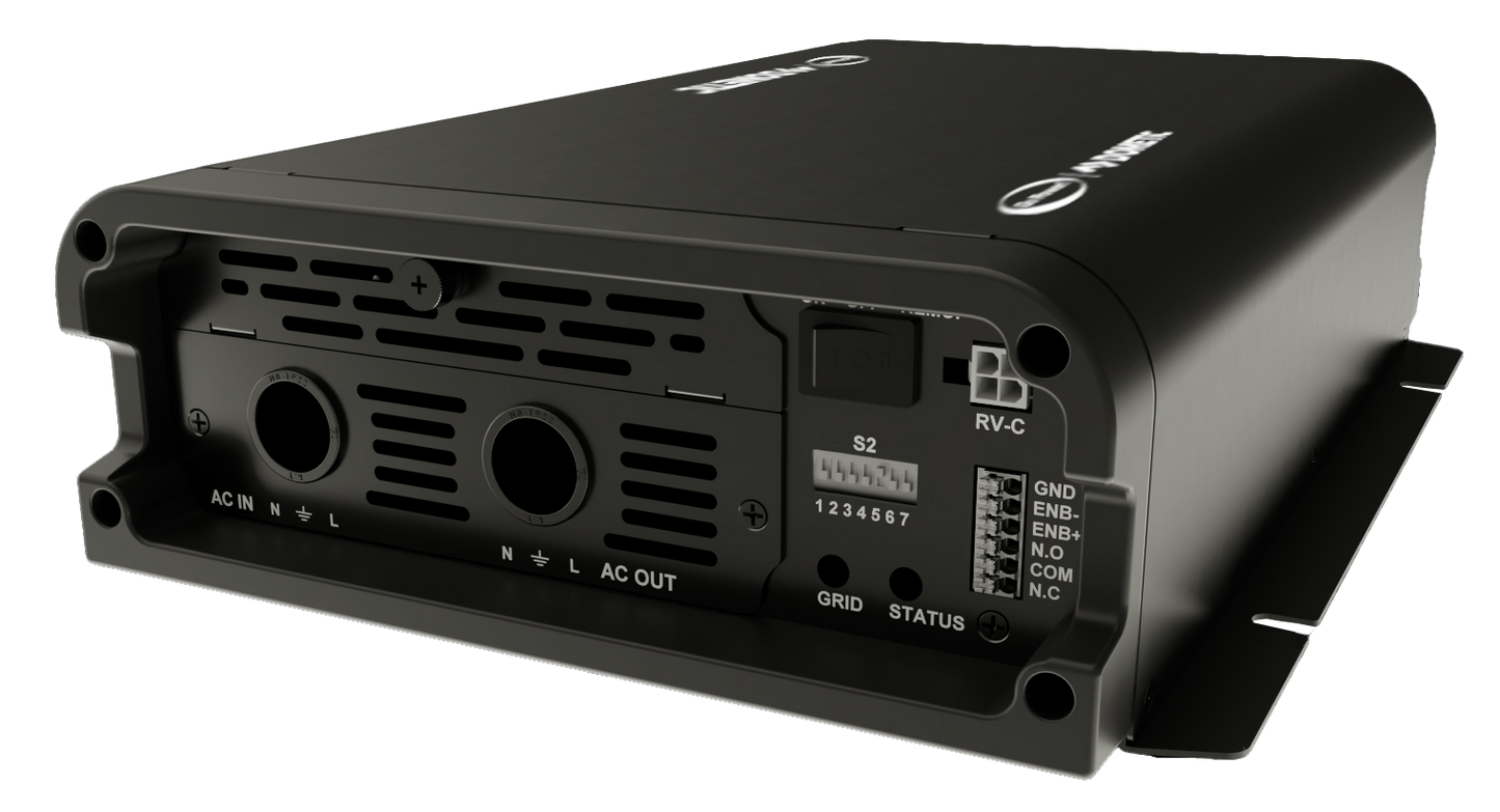 Go Power! 1800W Pure Sine Wave Inverter with Transfer Switch 12V