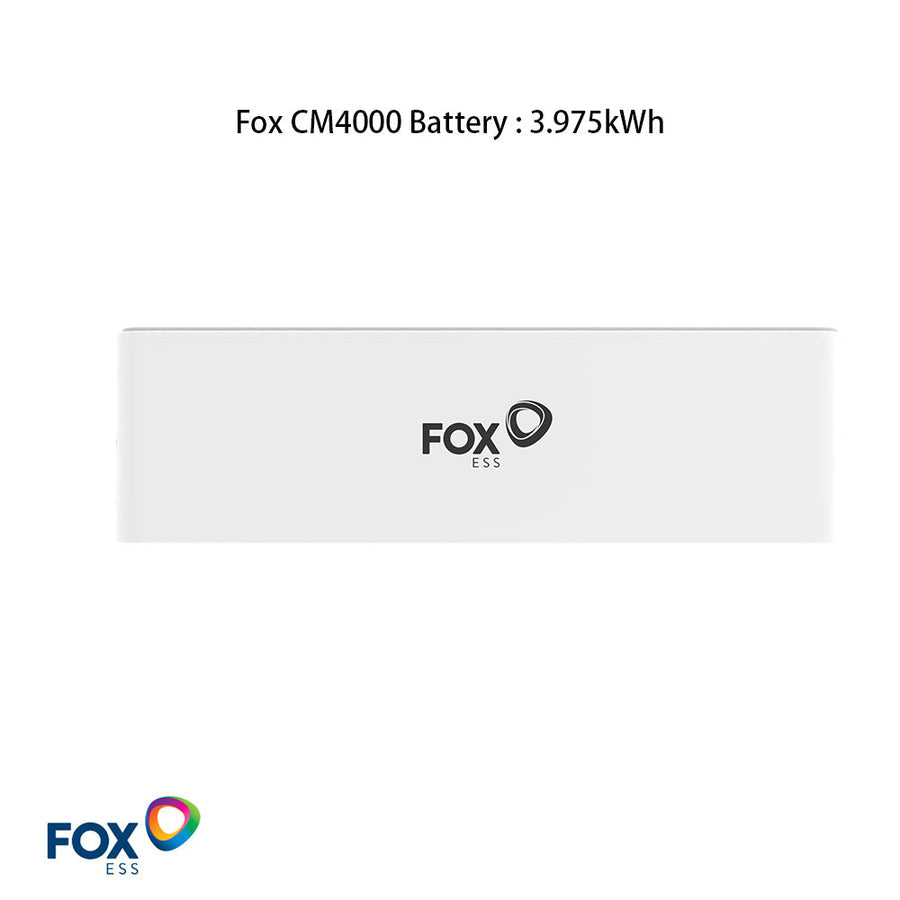 FoxESS Master LFP Stakable Batteries with full capacity 3.975kWh - CM4000 ( 30-218-10103-00 ) | Portlandia Electric Supply