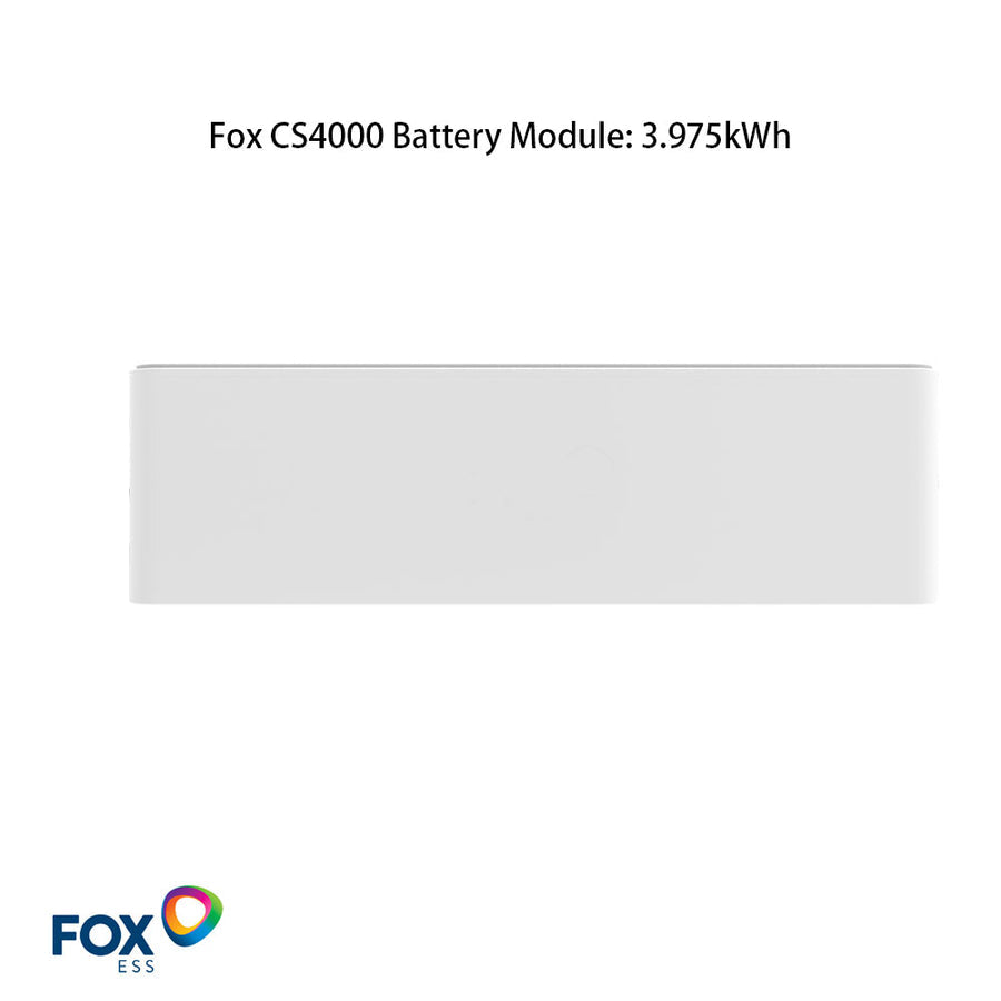 FoxESS Sub LFP Stakable Batteries with full capacity 3.975kWh - CS4000 ( 30-218-20103-00 ) | Portlandia Electric Supply