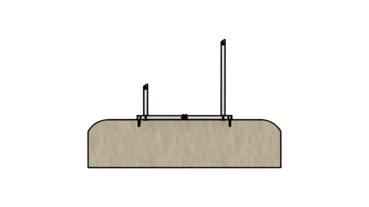 IntegraRack Concrete Slab/Footing Anchor Bolt Mounting Kit | Up to 10 Panels