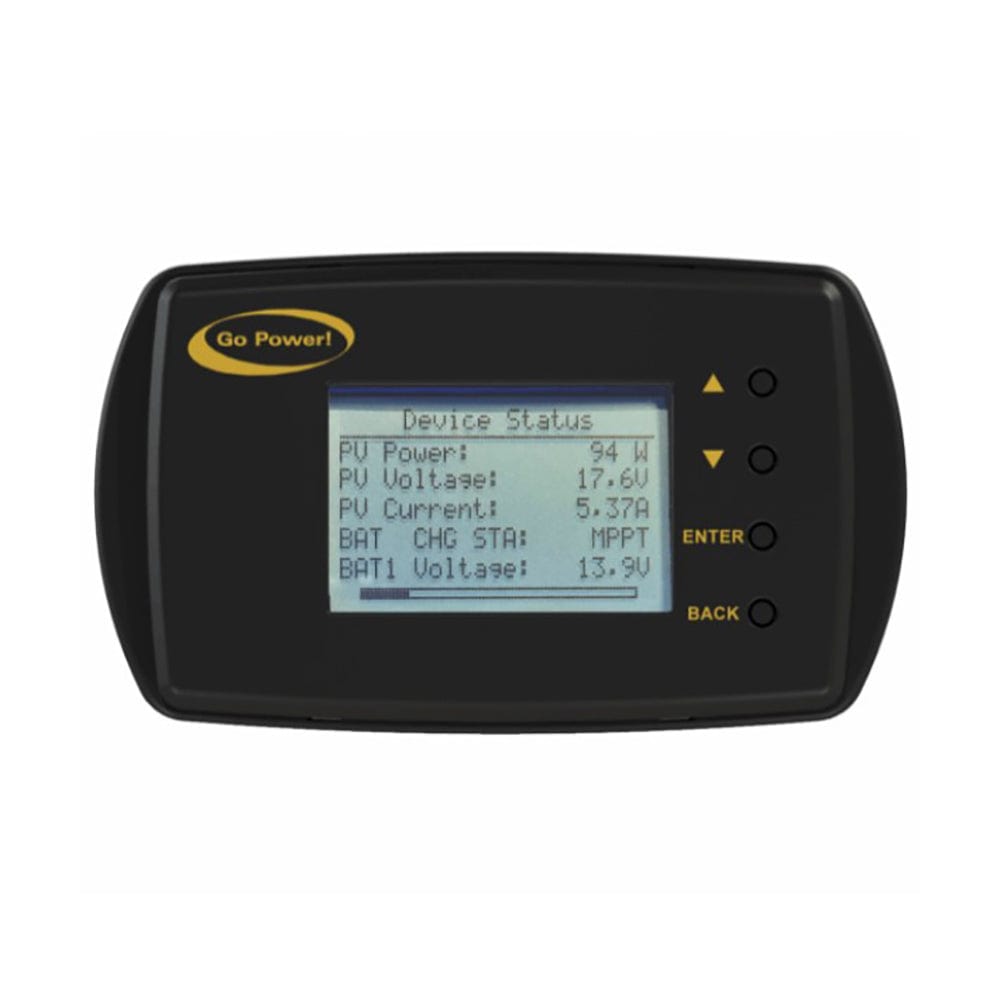 Go Power! GP-RVC-R: DIGITAL REMOTE FOR GP-RVC-10 & 30 SOLAR CNTRL WITH 25' CABLE