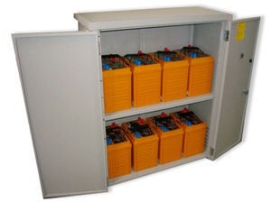 Four Star Solar Add-on 48 VDC 9,600 Wh with MNBE-D enclosure (8) Battery Bank