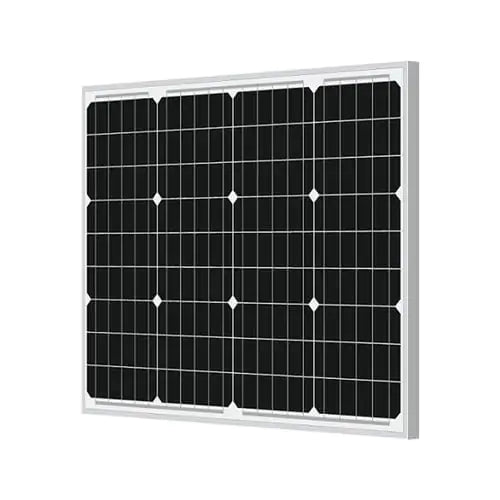 Newpowa 50W Monocrystalline 10BB Cell Solar Panel NPA50S-12J-N