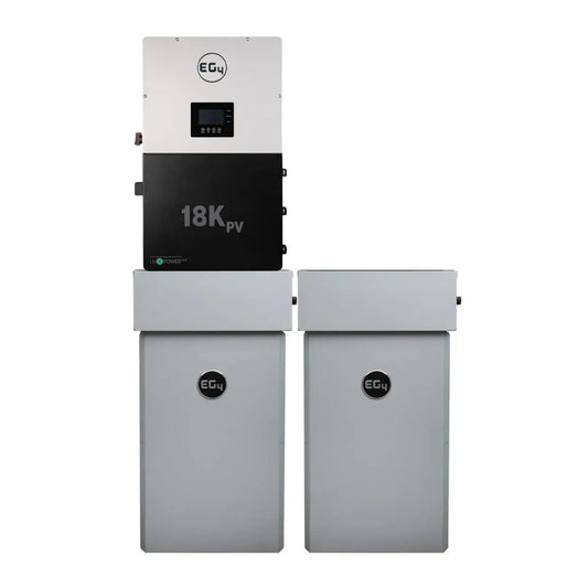 EG4 Electronics 18kPv + 2 x EG4 Electronics PowerPro 28.6kWh Capacity Energy Storage System - PP-16/280A2-18K1-AWLL - Portlandia Electric Supply