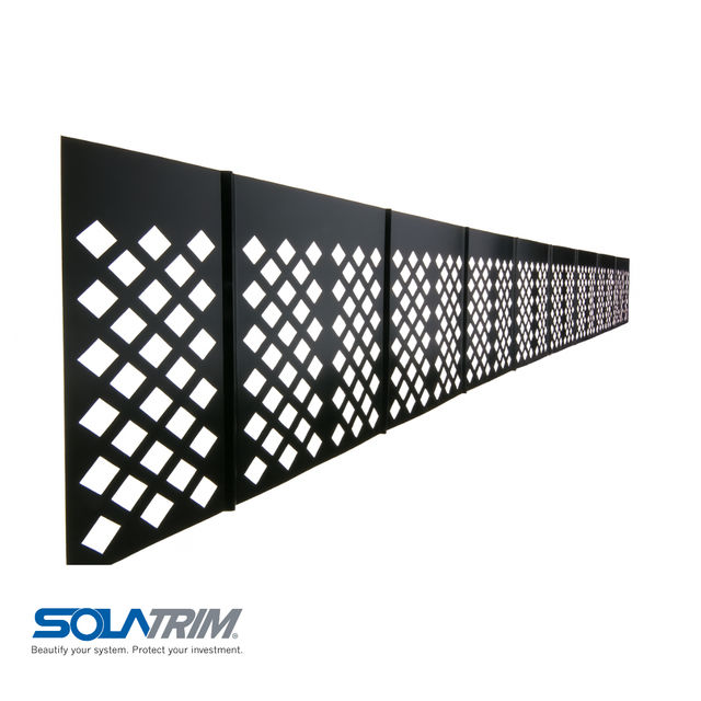 SolaTrim Pest Abatement Barrier 5.50 x 48 inches (25 pcs) ST-550 | Solar Panel Critter Guard Kit