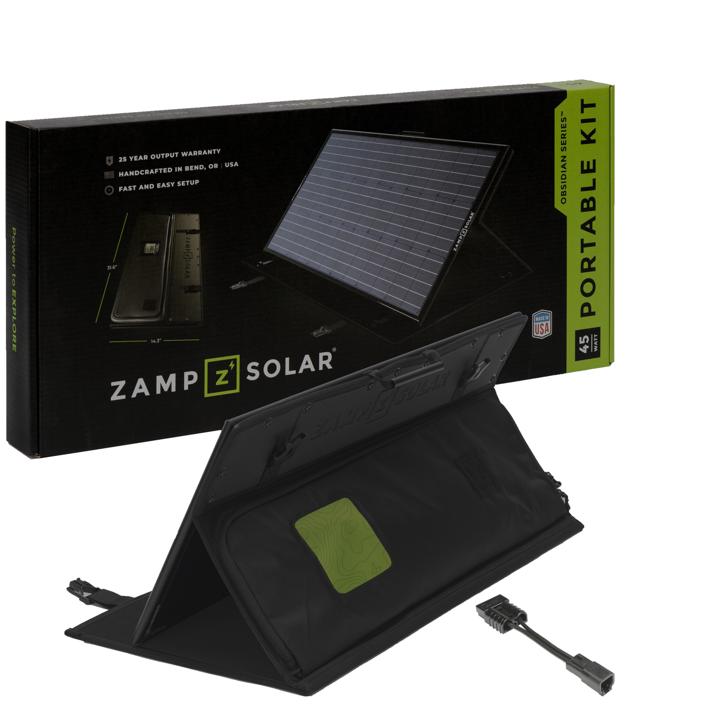 Dometic PLB40 Charging Kit (Zamp Solar OBSIDIAN® SERIES 45-Watt)