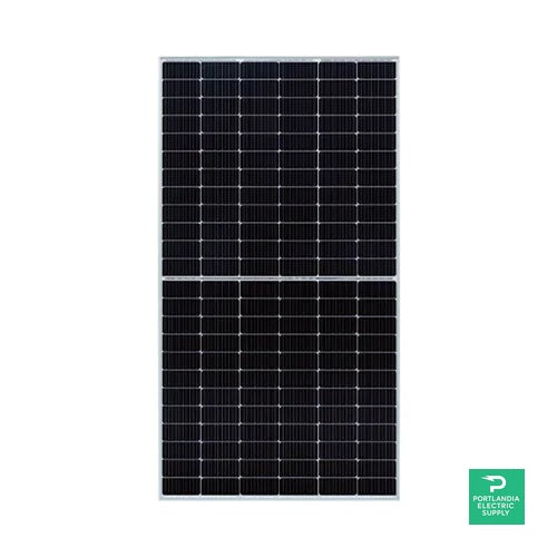Talesun 144 Half Cells Black/Silver 545w Solar Panel - TD7G72M 545W — side angle