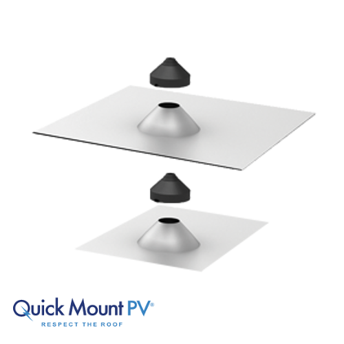 QuickMount - CONDUIT PENETRATION FLASHING TILE, (QMCP T A 12)