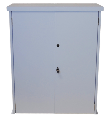Midnite Solar Midnite Battery Enclosure MNBE-D with 2 shelves, White steel, locking door Battery Enclosure