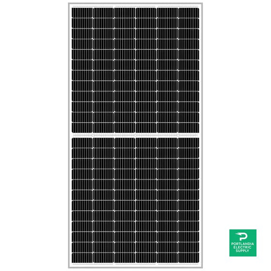 Znshine 405W Black ON Black 108 HALF-CELL MONO Solar Panel - ZXM7-SH108-405/M — detail close-up