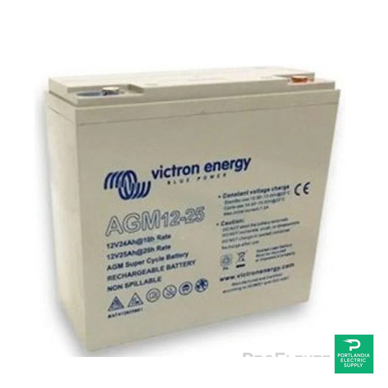 Victron 12V25Ah AGM Super Cycle Battery (M5) - BAT412025081 — front view