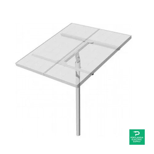DPW Solar PLP Top-of-pole Mount For 2 Type-G Modules 3" Pipe - TPM2-G — front view