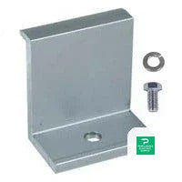 Prosolar Clear End Clamp 30mm - C1180EC-1-G — side angle