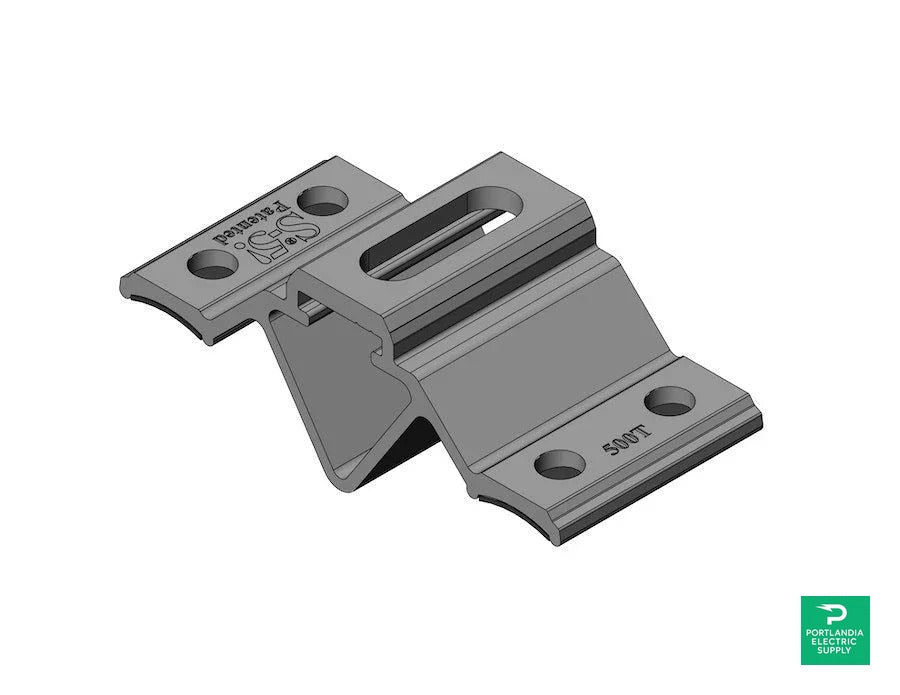 S-5! Corrugated Metal Roof Bracket - CorruBracket500T — front view
