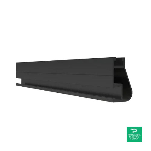 Ironridge XR RAIL 204 (17) Black Rail Low-profile Mounting Rail. - XR-10-204B — front view