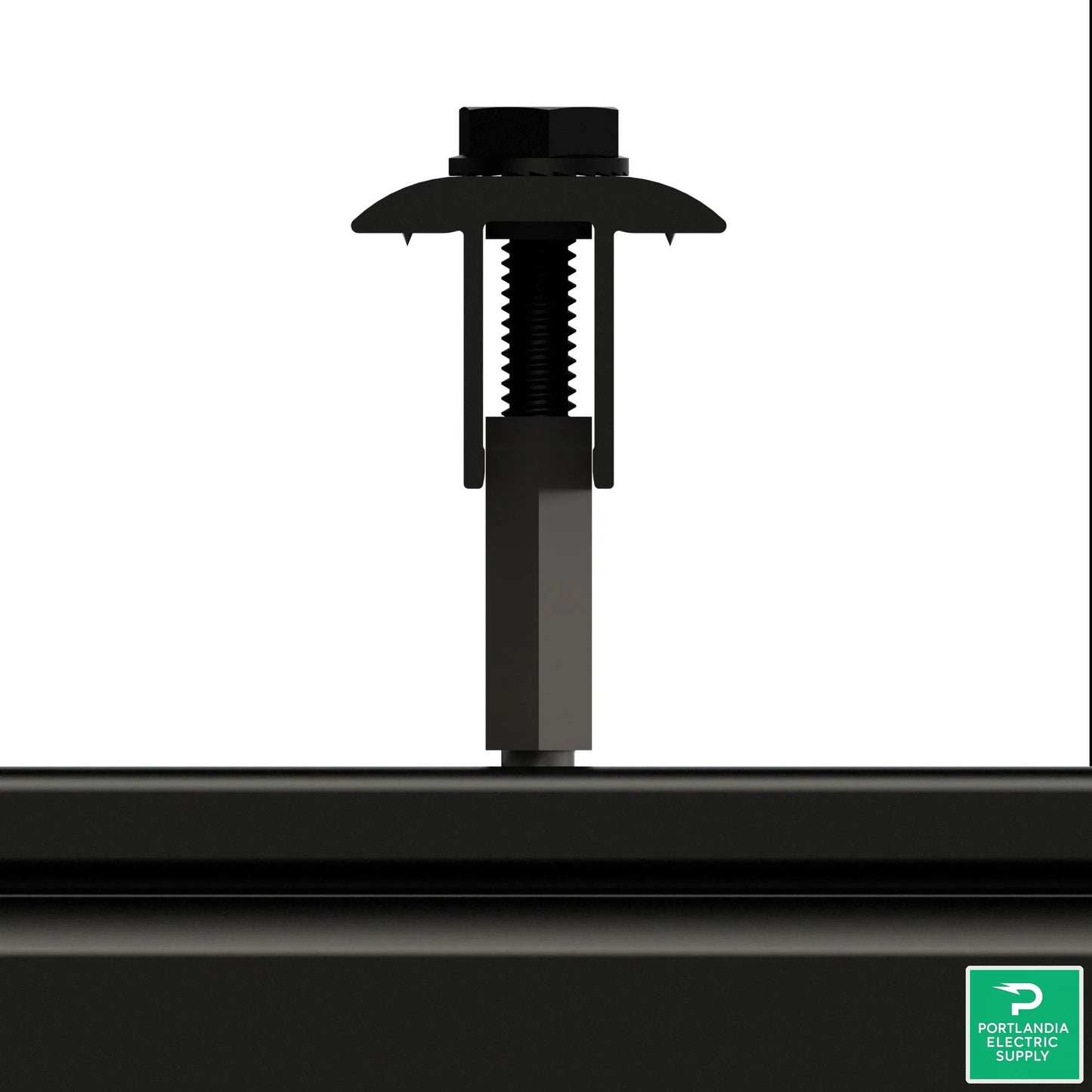 Unirac Solarmount Dark Mid Clamp 30-46mm (Universal-af) - 302045D — front view