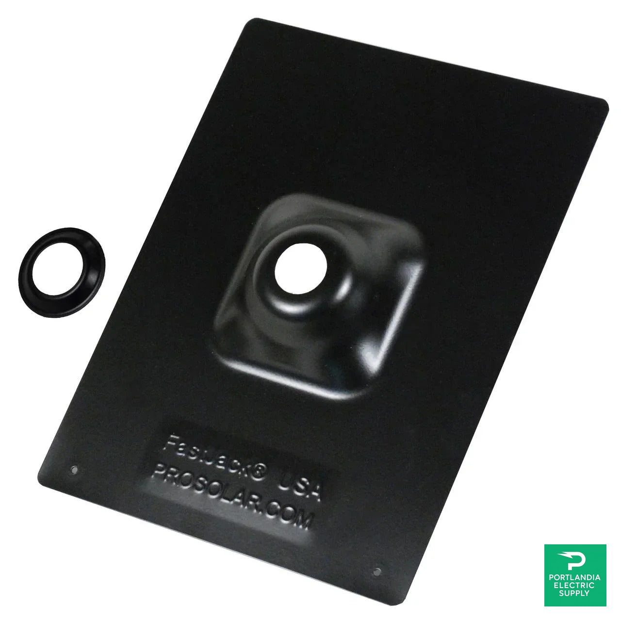 Prosolar Fastjack Black Flashing And Collar - FJE-FLASH-1 — front view