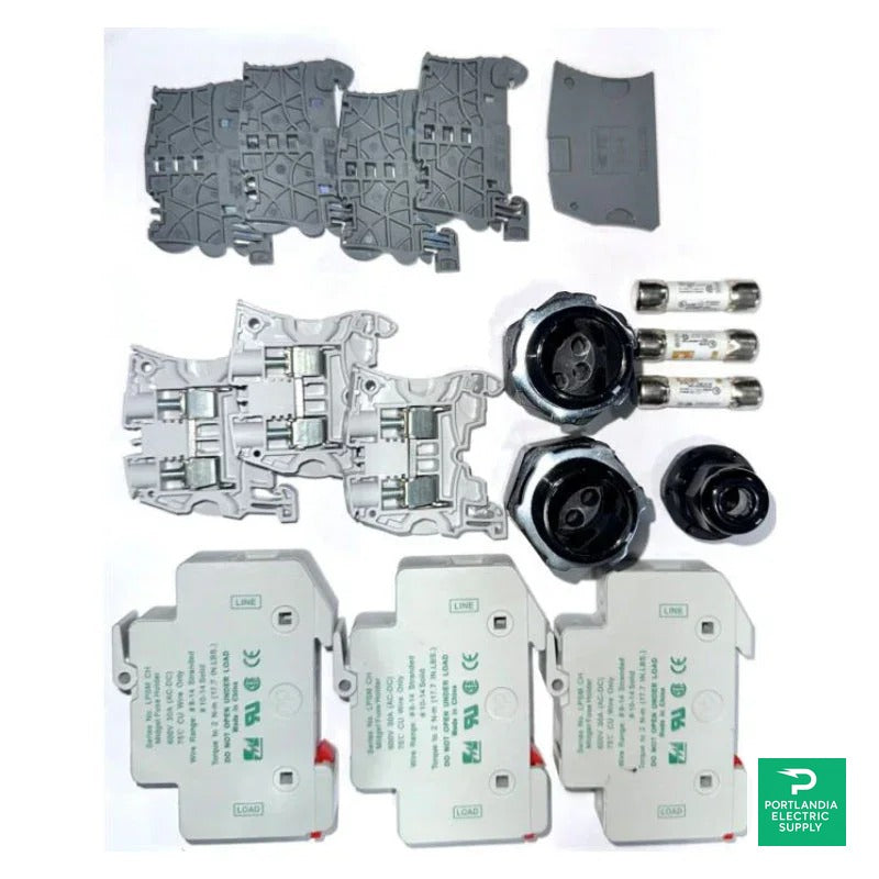 Soladeck 0 Contains (3)fuse holder (3)gray 8mm terminal block (1)gray ter - 1623 — front view