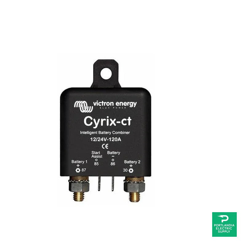 Victron Cyrix-ct 12/24V-120A Battery Combiner Kit - CYR010120110R — front view