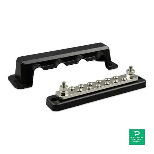 Victron Busbar 250A 2P with 12 screws +cover - VBB125021220 — front view