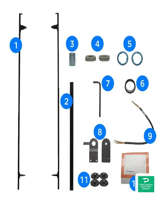 Tesla Multi Powerwall Stacking Kit - 1112154-00-B β front view