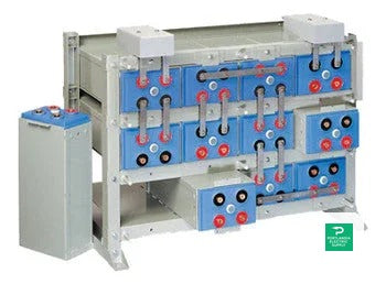 Outback Power EnergyCell RE High Capacity 24V Battery System 2770Ah 4x3 Cell - 2700RE-24 — side angle