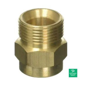 Generac Male Metric x 1/4" FPT Adapter — side angle
