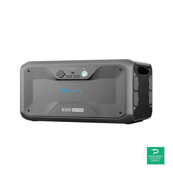 Bluetti B300 Expansion Battery – 3072Wh LiFePO4 Modular Power Storage – P-B300-UN-GY-BL-010 — front view