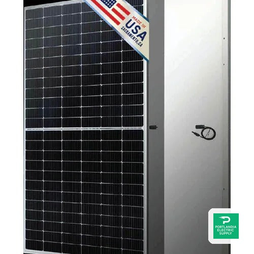Solar4America Monocrystalline Solar Panel - S4AU-144B-550W — side angle