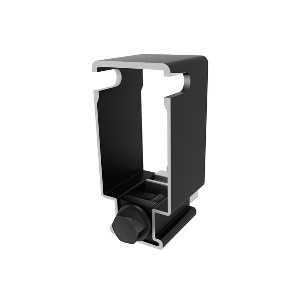 SunModo SMR100 Bottom End Clamp BLACK CLMP-BOT-SMR100-B