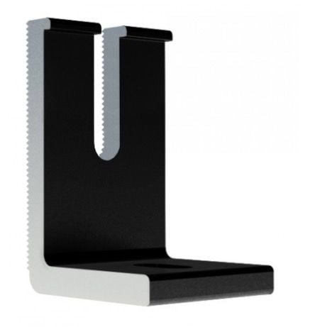 Slotted L Foot Single - Black
