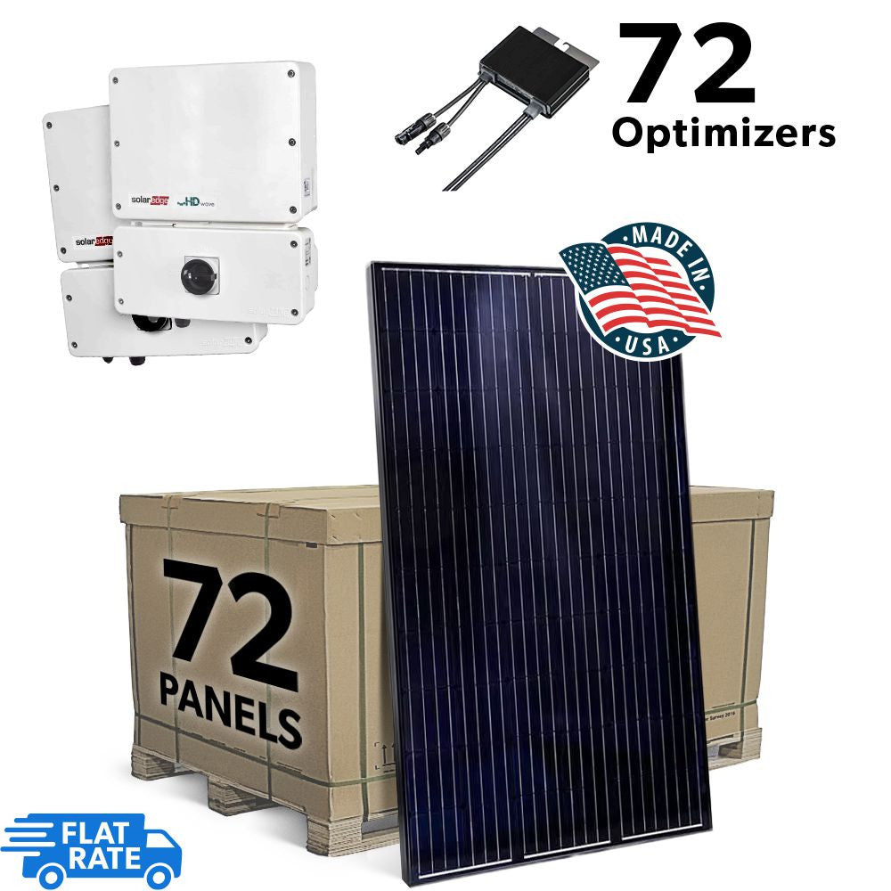 23.4 kW Grid Tied Solar System with SolarEdge inverter and 72 Mission Solar 325w Panels