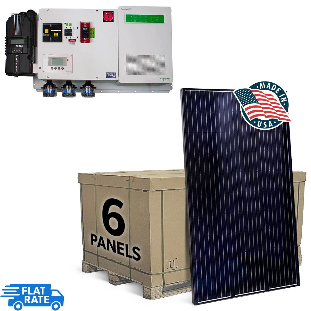 The Cabin 1.86 kW 6-Panel Mission Solar Off-Grid Solar System