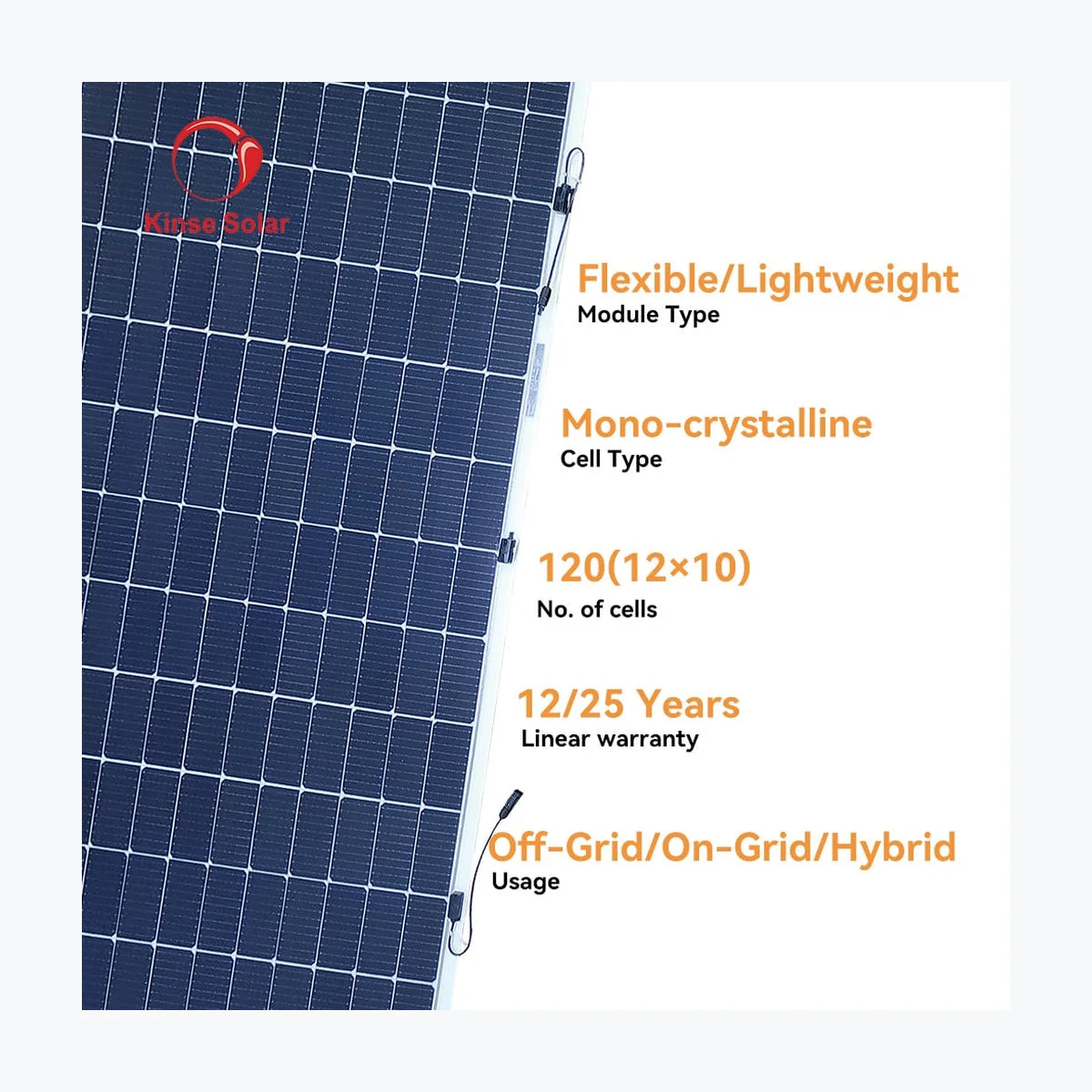 Kinse Solar KS430-120-M182-FL — Kinse Solar module (ENF-verified)