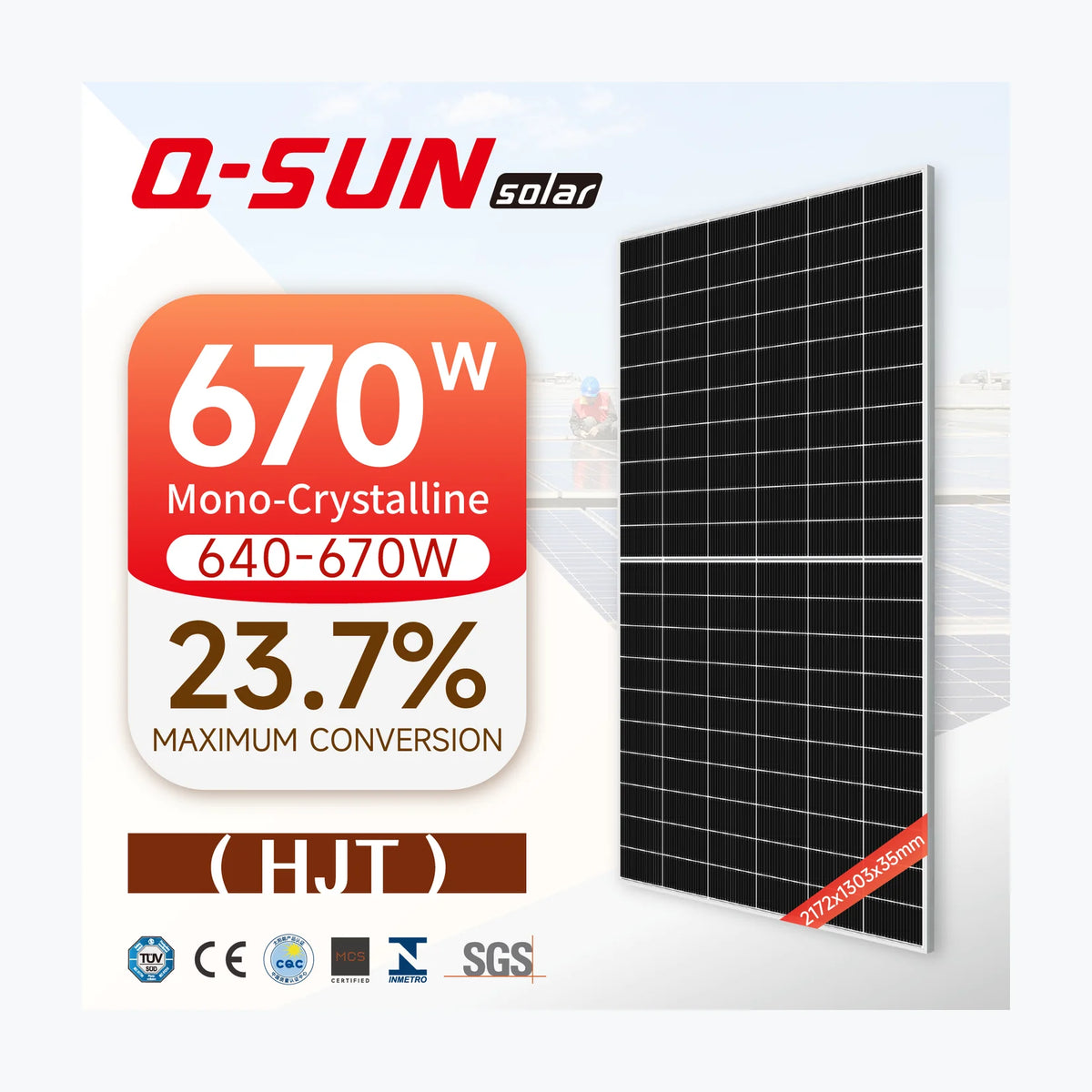 Q-SUN Solar QNHJT655 — Q-SUN Solar module (ENF-verified)