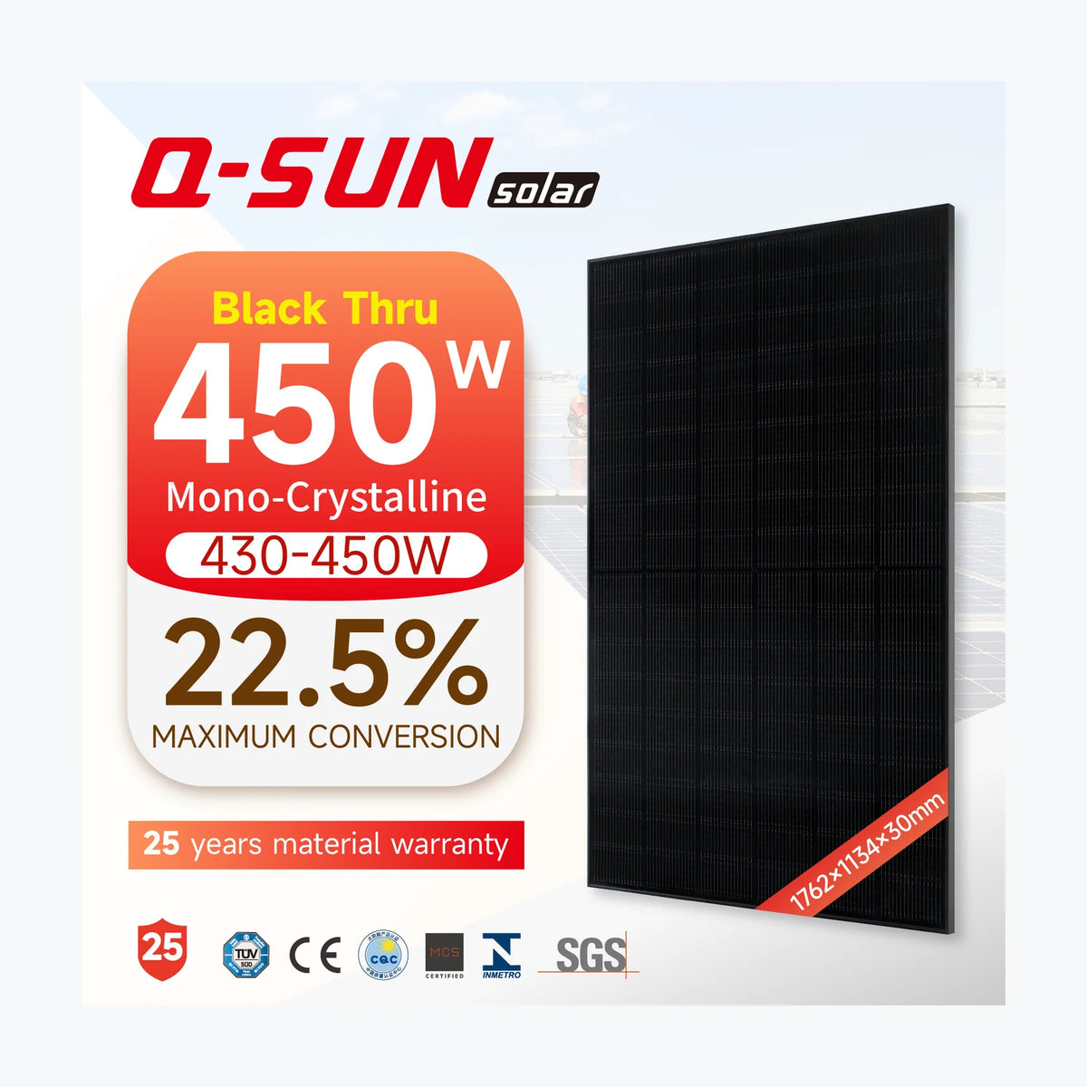 Q-SUN Solar QN-435HD-1 — Q-SUN Solar module (ENF-verified)
