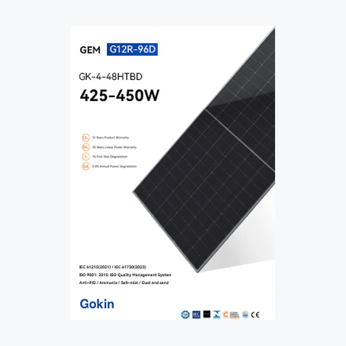 Gokin Solar GK-4-48HTBD-445M — Gokin Solar module (ENF-verified)