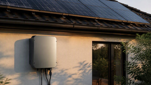 Sungrow residential string inverter on exterior wall — PES Supply brand guide