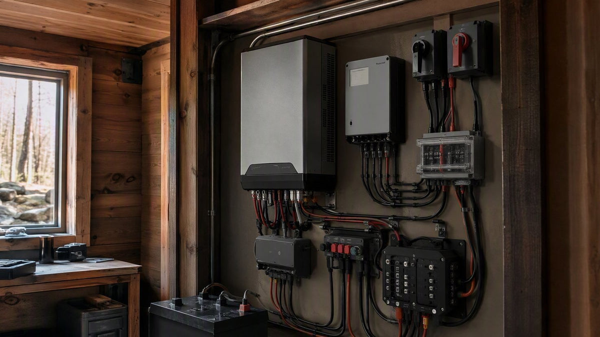 OutBack Power off-grid inverter-charger power panel — PES Supply brand guide