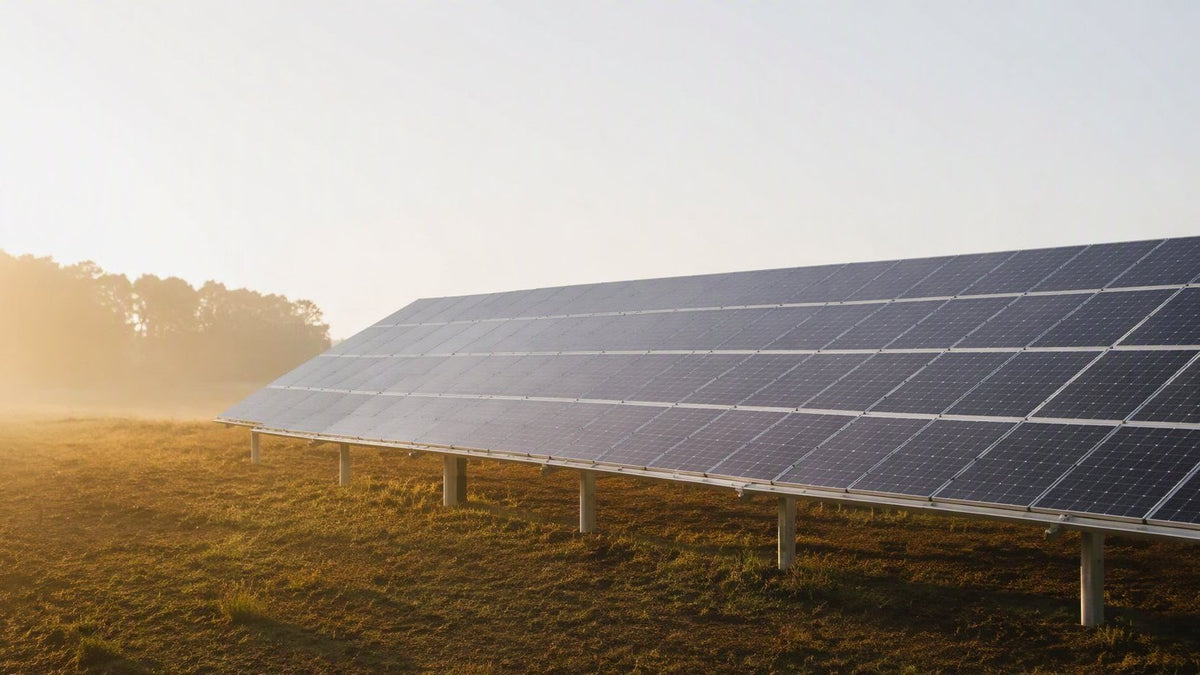 Canadian Solar ground-mount solar panel array — PES Supply brand guide