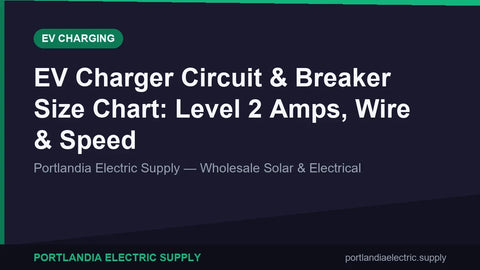 EV Charger Circuit & Breaker Size Chart: Level 2 Amps, Wire & Speed