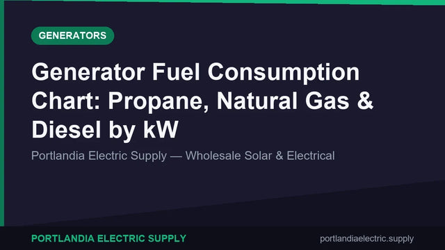Generator Fuel Consumption Chart: Propane, Natural Gas & Diesel by kW