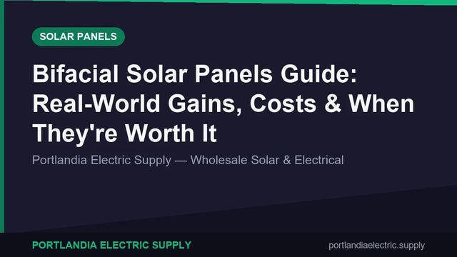 Bifacial Solar Panels Guide: Real-World Gains, Costs & When They're Worth It