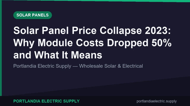 Solar Panel Price Collapse 2023: Why Module Costs Dropped 50% and What It Means