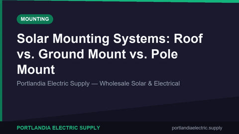Solar Mounting Systems: Roof vs. Ground Mount vs. Pole Mount